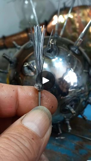 4.7K views · 17 reactions | Dandelion head stainless Steel, forming wires | Roger Russell | Roger Russell · Original audio Wire Dandelion, Dandelion Sculpture, Dandelion Diy, Dandelion, Audio, Sculpture, Stainless Steel, The Originals