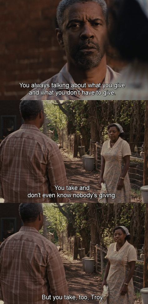 Fences Fences Movie Quotes, Fences Movie, Fence Quotes, Movie Board, Movies Quotes, Movies Quotes Scene, Favorite Movie Quotes, Movies 2016, Master Piece