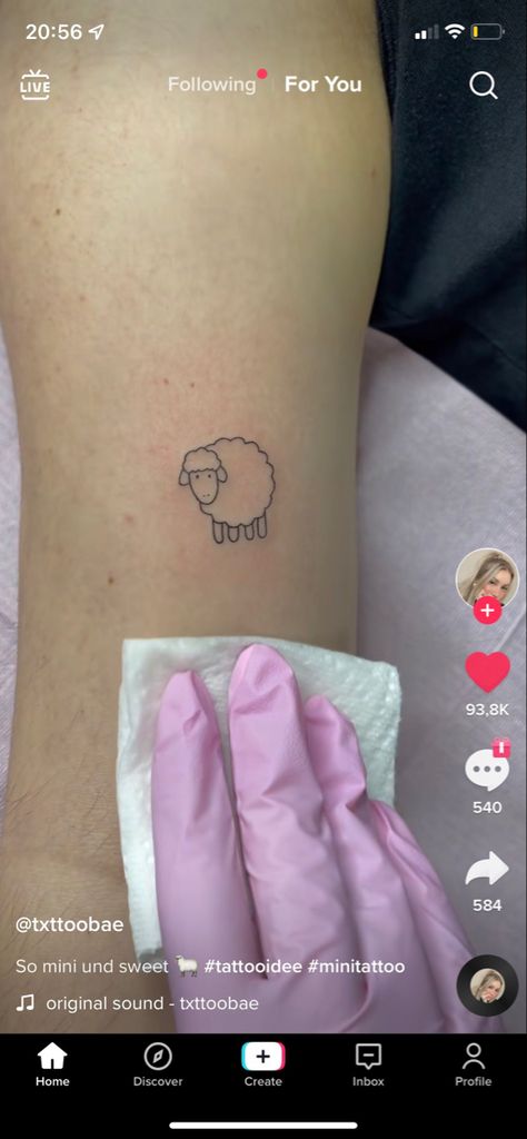 Sheep Tattoo, Lost Sheep, Mini Tattoos, Infinity Tattoo, Sheep, Lost, Tattoos, Art