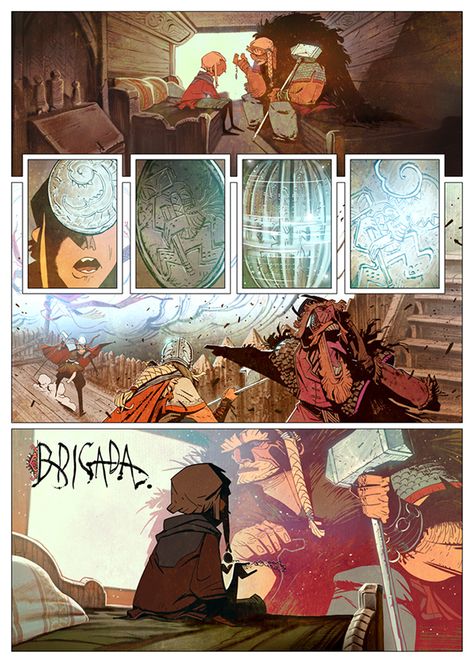 Medieval Comic, Graphic Novel Layout, Comic Book Page, Comic Frame, Comic Book Layout, Indie Comic, Comic Layout, Graphic Novel Art, Comic Book Artwork