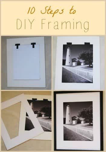 Cadre Photo Diy, Professional Framing, Matting Pictures, Frame Artwork, Diy Picture Frames, Diy Picture, Picture Hanging, Diy Frame, Art Display