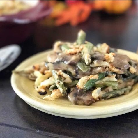 Paleo Green Bean Casserole Paleo Green Beans, Green Bean Casserole From Scratch, Gluten Free Green Bean Casserole, Cheesy Green Beans, Cheesy Green Bean Casserole, Best Green Bean Casserole, Paleo Kitchen, Classic Green Bean Casserole, Baked Green Beans