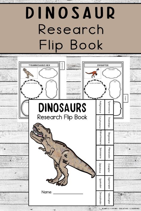 Dinosaur Research Project, Dinosaur Lapbook, Dictionary Activities, Dinosaur Unit Study, Dinosaur Week, Different Dinosaurs, Dinosaur Theme Preschool, Dinosaur Types, Dinosaur Activities Preschool