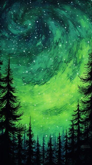 Glowing Forest, Emerald Green Background, Fantastic Wallpapers, Ghostface Scream, Green Galaxy, Space Painting, Desktop Wallpapers Backgrounds, Winter Wallpaper, Cool Wallpapers Art