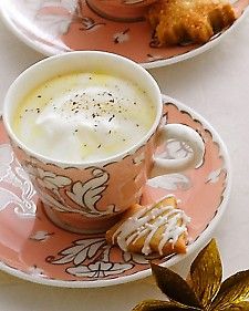 Classic Eggnog - Martha Stewart Recipes Martha Stewart Eggnog, Classic Eggnog Recipe, Classic Eggnog, Holiday Eggnog, Autumn Rainbow, Martha Stewart Recipes, Eggnog Recipe, Egg Nog, Winter Cocktails