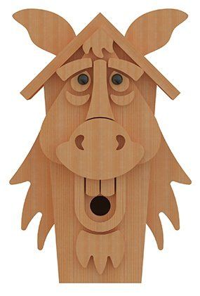 horse-birdhouse-plans-frontview Owl Birdhouse, Scarecrow Painting, Birdhouse Plans, Rustic Wood Projects, Bird Feeder Plans, Homemade Bird Houses, Bird Houses Ideas Diy, Coping Saw, Bird House Plans