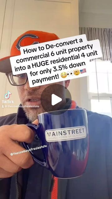 Sean Cochran on Instagram: "How to de-convert a six unit commercial multifamily into a HUGE 4 unit residential multi family for only 3.5% down payment NATIONWIDE!! 😳🤯🇺🇸 Follow @thecowboyofrealestate on TikTok and Instagram #smyllr #thecowboyrealtor #thecowboyofrealestate #realestateexperts #realestateadvice #homesforsale #chicagorealestate #chicagorealtor #luxuryrealestate #housegoals #househunting #housesofinstagram #property #homeforsale #homeowner #newlisting #openhouse #topagent #fixandflip #homebuyer #virtualtours #housedecor #houseforsale #dreamhome #interiordesign #homeinspiration #starterhome" Real Estate Business Plan, Chicago Real Estate, Real Estate Education, Real Estate Advice, Starter Home, Multi Family Homes, Down Payment, Real Estate Business, House Goals