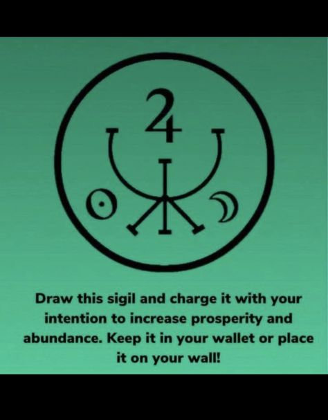 Sigil For Business Success, Manifestation Sigil, Money Attraction Sigil, Prosperity Sigil, Sigil For Financial Abundance, Sigil For Attracting Money And Wealth, Protection Sigils, Lunar Witch, Sigil Magic