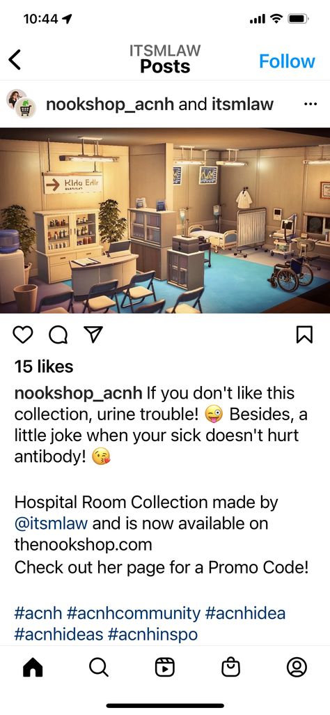 Acnh Hospital Patient Ward, Animal Crossing Hospital, Hospital Room, Island Ideas, Animal Crossing Qr, Animal Crossing, Random Stuff, Design