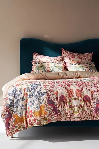 Anthropologie Duvet Covers | AnthroLiving Anthropologie Duvet, Anthropologie Bedding, Percale Duvet Cover, Perfect Bedding, Unique Beds, How To Clean Iron, Types Of Beds, Decoration Inspiration, Duvet Bedding