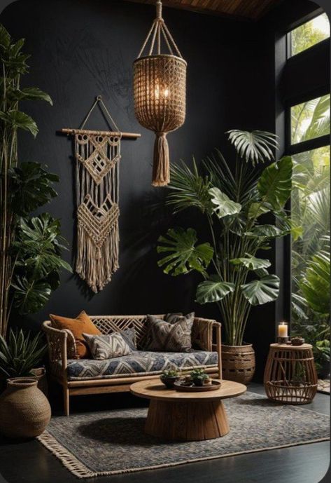 Industrial Boho Living Room, Dark Boho Living Room, Bohemian Lounge, Bohemian Deco, Boho Living Room Inspiration, Gothic Bohemian, Writing Room, Reiki Room, Boho Living Room Ideas