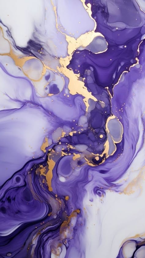 Wallpaper Backgrounds Trendy, Fluid Art Acrylic Paintings, Purple Marble Wallpaper, Purple And Gold Background, Gold Abstract Wallpaper, Marble Purple, Marble Effect Wallpaper, Marble Wallpaper Phone, Wallpaper Instagram