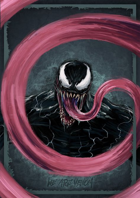 Venom Painting, Carnage Art, Venom Poster, Superhero Illustration, Kids Super Hero, We Are Venom, Venom Let There Be Carnage, Anatomical Heart Art, Superhero Comics Art