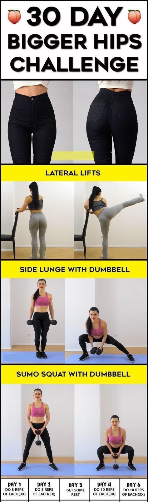 Exercise For Bigger Hips, Get Thicker Thighs, Get Wider Hips, Get Bigger Hips, Thicker Thighs, Bigger Hips, Bigger Hips Workout, At Home Exercise, Small Waist Workout