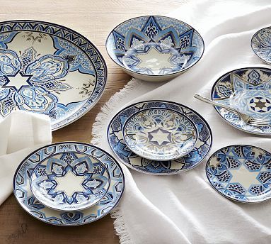 Blue dinnerware sets