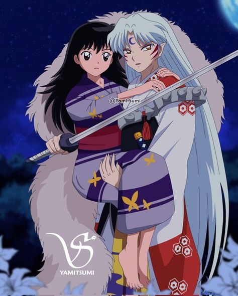 Seshomaru X Rin, Sesshomaru And Rin, Inuyasha Rin, Rin And Sesshomaru, Inuyasha Love, Seshomaru Y Rin, Inuyasha Fan Art, Son Gohan, Kagome And Inuyasha