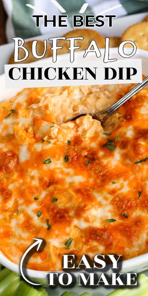 Chicken Wing Dip Recipe, Buffalo Chicken Dip Easy Recipes, Dips Party, The Best Buffalo Chicken Dip, Best Buffalo Chicken Dip, Buffalo Chicken Wing Dip, Baked Buffalo Chicken Dip, Buffalo Chicken Dip Oven, Wing Dip