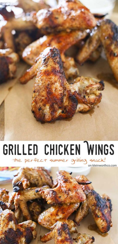 Simple Grilled Chicken, Grilled Chicken Wings Recipe, Grilled Chicken Recipes Easy, Grilled Chicken Recipe, Grilled Wings, Grilled Chicken Wings, The Best Burger, Diner Recept, Chicken Wing