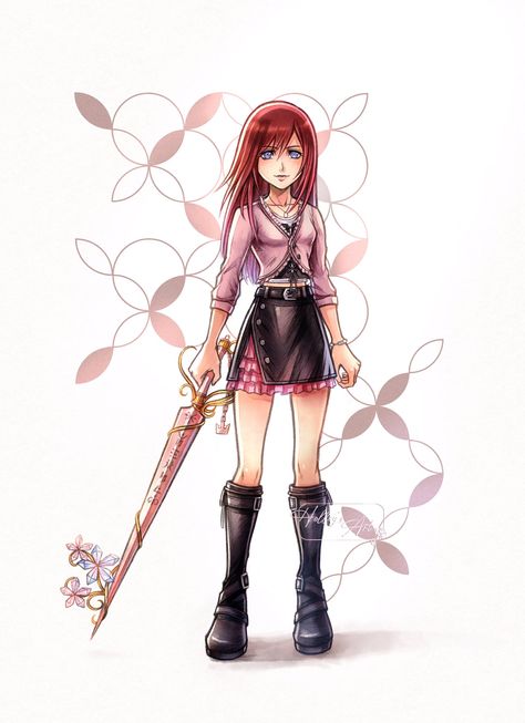 Kingdom Hearts Live Wallpaper, Kairi Kingdom Hearts Fanart, Sora Fanart Kingdom Hearts, Female Sora Kingdom Hearts, Ansem Kingdom Hearts Fanart, Kairi Kingdom Hearts, Sora And Kairi, Kingdom Hearts Wallpaper, Kh 3