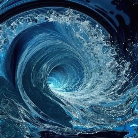 Photo the water swirls into a whirlpool ... | Premium Photo #Freepik #photo #ocean-waves #deep-water #blue-sea #ocean-texture Sea Texture, Ocean Art Painting, Water Swirl, Waves Photos, Water Movement, Surface Art, Water Element, Water Photography, Textured Waves