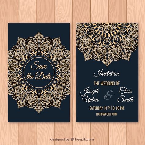 Dark Wedding Invitations, Mandala Wedding, Design Mandala, Wedding Invitation Inspiration, Dark Wedding, Art And Craft Videos, Farm Design, Invitation Inspiration, Invitation Card Design