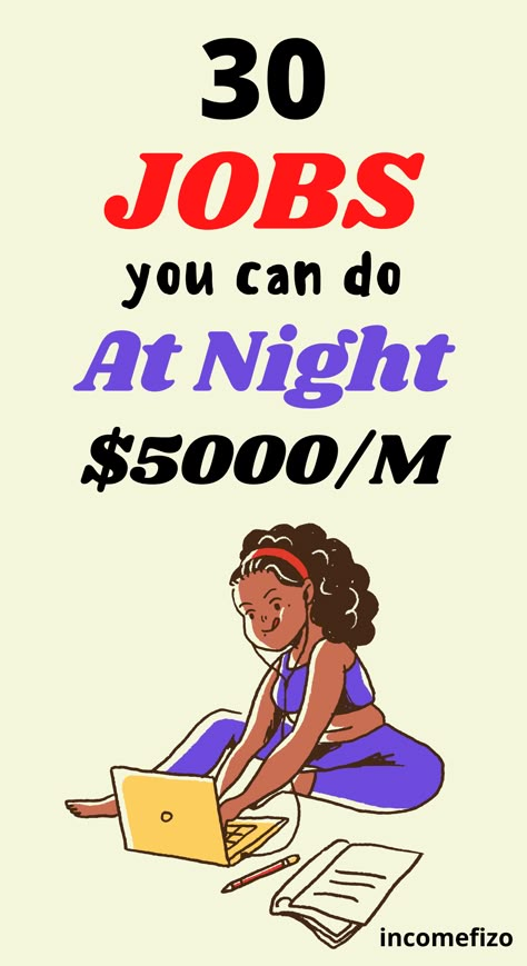 Do you need part time night jobs? Part-time night jobs are great for more income streams. Here are 30 part time night jobs that pay real good. Business Ideas For Women Startups, Night Jobs, Ways To Get Money, Student Jobs, Money Management Advice, Vie Motivation, Online Jobs From Home, Money Making Jobs, Financial Life Hacks