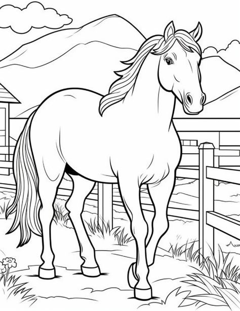 Two Year Old Coloring Pages, Mehendi Sketch, Farm Animals Coloring Pages, Coloring Pages Animals, Kids Colouring Printables, Cute Farm Animals, Farm Coloring Pages, Disney Princess Coloring Pages, Farm Animal Coloring Pages