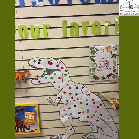 Come visit the library today and vote for your favorite dinosaur! #Dinovember #Dinosaurs The Library, Dinosaurs, Quick Saves