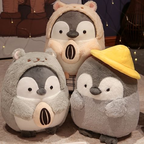 Faster shipping. Better service Cutest Plushies, Plushies Aesthetic, Penguin Plushie, Plushie Collection, Plush Penguin, Penguin Plush, Penguin Family, Doll Plushies, Plush Collection