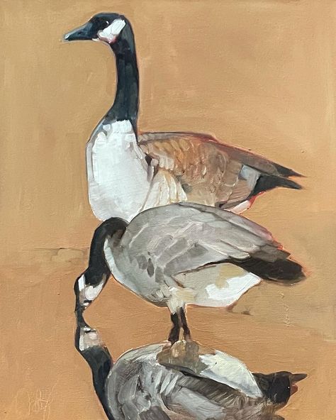 Peggy Judy’s Instagram profile post: “Finished oil on canvas #geese #wildlifeart #canada goose #art” Canada Goose Painting, Peggy Judy Art, Canada Goose Art, Canada Geese Art, Goose Art Illustrations, Peggy Judy, Geese Painting, Geese Art, Goose Art