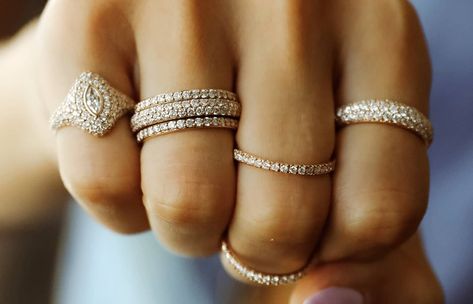 Pinky Rings: A Modern Trend Rooted in History Rounded Wardrobe, Jewellery Wishlist, Stunning Diamond Rings, Marquise Shape Diamond, Marquise Ring, Bespoke Engagement Ring, Ring Trends, Bling Rings, Diamond Rings Bands