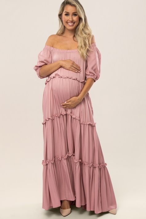 Mom-To-Be Baby Shower Dresses & Gowns | PinkBlush Maternity Girl Baby Shower Dress For Mom, Nursing Dresses, Maternity Dresses For Baby Shower, Baby Shower Dress, Chic Baby Shower, Shower Outfits, Maternity Midi Dress, Maternity Maxi Dress, Baby Shower Outfit