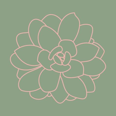 Succulent line art. Desert flower sketch. Outline drawing plant. Succulent doodle pattern. Succulent Doodle, Sketch Outline, Succulents Drawing, Flower Sketch, Easy Doodles, Flower Outline, Doodles Drawings, Desert Flowers, Outline Drawing