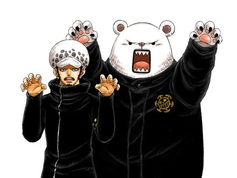 One piece Trafalgar Law & Bepo The Story, Wattpad, One Piece, Memes, White, Black