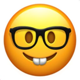 The Nerd Face Emoji on iEmoji.com Emoji Nerd, Nerd Face, Disney Trivia Questions, Emoji Codes, Emoji People, Emoji Dictionary, Nerd Emoji, Weird Look, Emoji Backgrounds