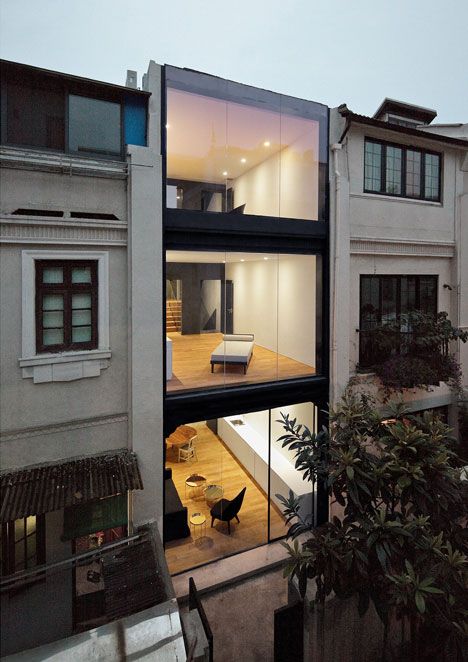 Split House, Neri And Hu, Neri Hu, Office Photo, Row House, Shanghai China, Architecture Exterior, Terrace House, Residential Architecture