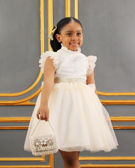 Christmas Gowns For Kids, White Gown For Kids Girl, Children Ball Gown Dress, Christmas Ball Dresses, Long Sleeve Ball Dress, Carribean Dress, Ankara For Kids, Christmas Ball Dress, Party Best Friends