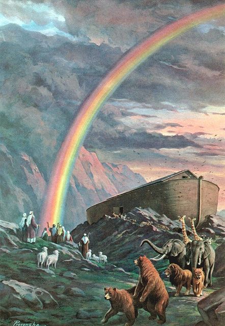 Noah's Ark Painting, Noah’s Arc, Noah's Ark Drawing, Bible Poster, Noah Ark, Noahs Ark Animals, Noah S Ark, Bible Study Verses, Biblical Art