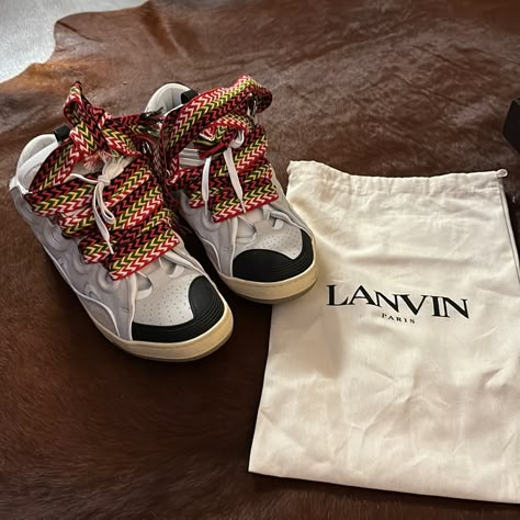 Brand New Lanvin Men Sneakers The Lanvin Curb Sneaker Is An Unmissable And Unforgettable Design .. No Box But Dust Bag Included Lavins Shoes Store, Lavin Shoes, Lanvin Sneakers Outfit, Lanvin Curb Sneaker, Curb Sneaker, Lanvin Curb Sneakers, Designer Shoes Sneakers, Lanvin Sneakers, Lanvin Men