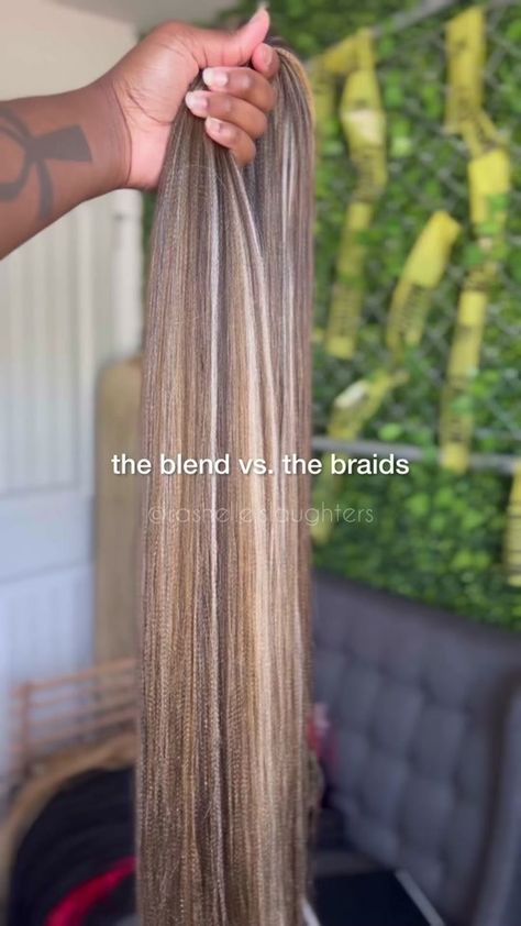 What should we name this mix? Shes giving blonde baddie 😍 #rashellesl... | braids | TikTok Ash Brown Braids Black Women, Mix Blonde Knotless Box Braids, Blonde Braids With Black Roots, Rose Gold Braids Black Women, Ash Blonde Boho Knotless Braids, 4/27/613 Braids, Mixed Blonde Box Braids, Ash Blonde Box Braids, Blonde Mini Twists