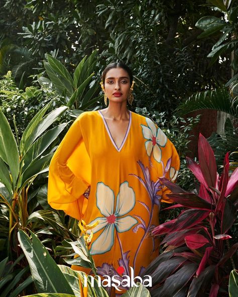 House of Masaba on Instagram: “The New Collection 💛 Shop the new Luxe Resort ‘22 styles now! Link in the Bio 💎: @houseofmasaba #Summer #Sanctuary #ResortWear…” House Of Masaba, Indian Outfits, Resort Wear, New Collection, Wrap Dress, On Instagram, Quick Saves, Instagram