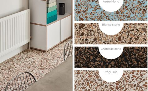 A new and innovative concept, Havwoods is proud to extend its product offering with the introduction of Foresso® - The Timber Terrazzo. Foresso Timber Terrazzo, Timber Terrazzo, Terrazzo Flooring, House Flooring, Floor Design, Modern Wood, Interior Details, Wood Floors, Kids Rugs