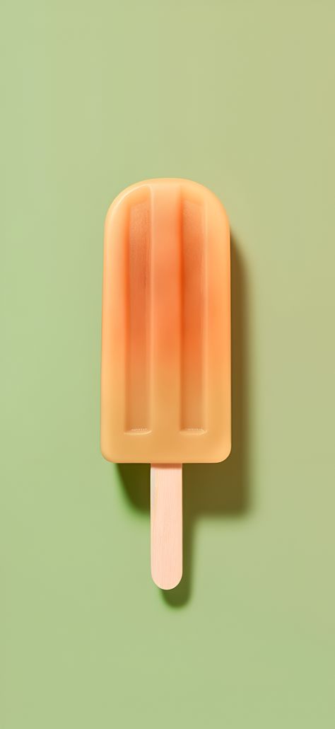 A high-definition, ultra-detailed image of an apricot and peach popsicle on an olive green colored background. Popsicle Reference, Olive Green Background Aesthetic, Green Background Aesthetic Wallpaper, Popsicle Photography, Popsicles Photography, Popsicle Wallpaper, Green Background Aesthetic, Random Prompts, June Vibes