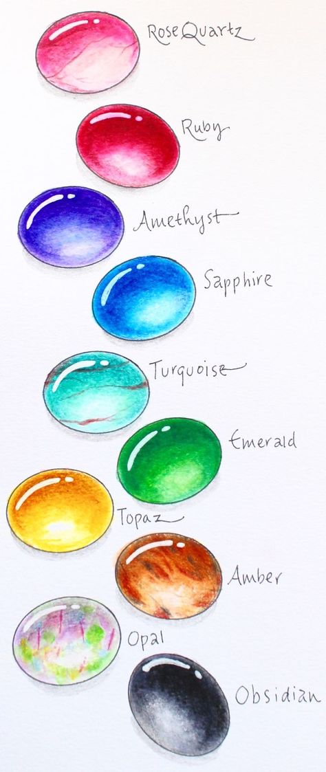 How to draw gems with markers and colored pencils | Step by step tutorial from @tombowusa and @mariebrowning1 Draw Gems, Tombow Pens, Tombow Markers, Pencil Drawing Tutorials, Drawing Hair, Coloring Tips, Colored Pencil Techniques, Coloring Tutorial, Colouring Techniques