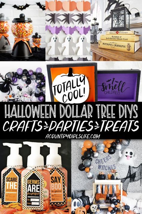 Dollar Tree Halloween Mantle Decor, Easy Dollar Tree Halloween Crafts, Dollar Tree Halloween Party, Dollar Tree Crafts For Halloween, Halloween Diy 2023, Dollar Tree Halloween Party Ideas, Diy Classy Halloween Decorations, Halloween Decor Dollar Tree, Dollar Tree Halloween Crafts 2022