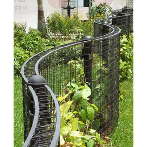 BIM objects - Free download! Greenscreen: Custom Curved green facade trellis | BIMobject Curved Trellis, Garden Dividers, Garden Gates And Fencing, Garden Screen, Trellis Panels, Green Facade, Horizontal Fence, Garden Vines, Garden Screening