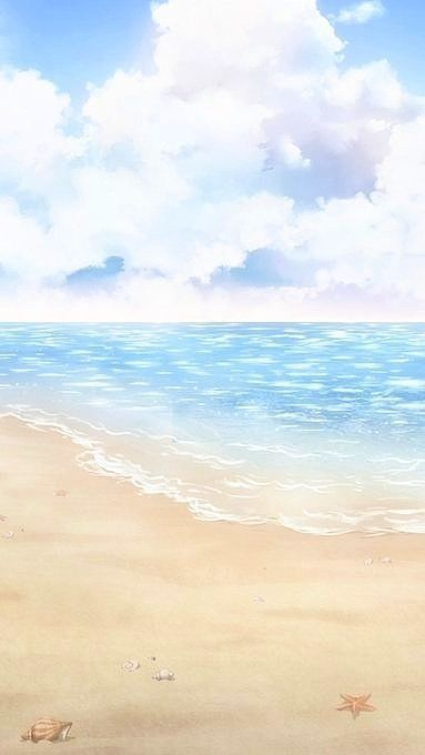 Beach Anime Background, Anime Beach Background, Anime Beach, Sea Illustration, Episode Backgrounds, Min Min, Romantic Background, Fantasy Background, Scenery Background