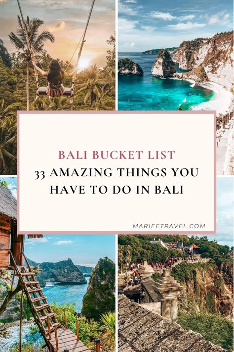 Bali Bucket List: 33 Best Things to Do in Bali Things To Do In Canggu Bali, Where To Go In Bali, Bali In January, Bali Must Do, Things To Do In Bali Indonesia, Bali Travel Ideas, What To Do In Bali, Bali Things To Do, Bali Attractions