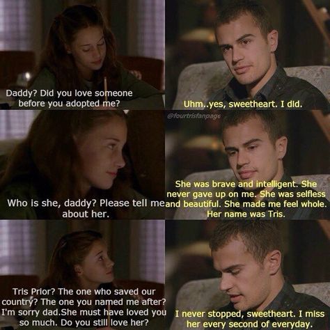 Divergent Memes, Tris And Tobias, Insurgent Quotes, Divergent Book, Divergent Hunger Games, Divergent Movie, Tris And Four, Tris Prior, Divergent Fandom