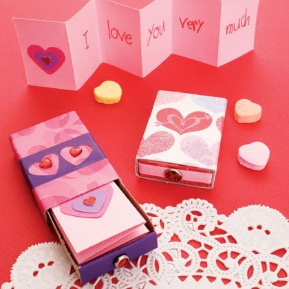 Matchbox Diy, Matchbox Crafts, Valentine Messages, Valentine's Day Crafts For Kids, Unique Valentines Day Gifts, Matchbox Art, Homemade Valentines, Valentine's Day Cards, Unique Valentines